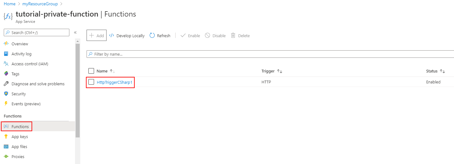 Fungsi yang disebarkan dalam daftar fungsi