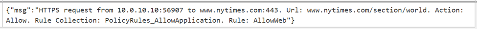 Pesan pemberitahuan memperlihatkan URL