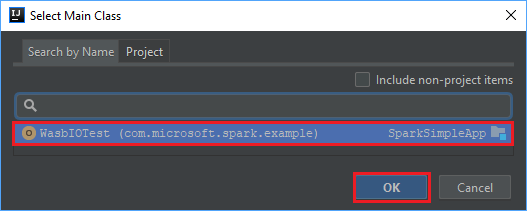 'Struktur proyek IntelliJ IDEA pilih kelas'.