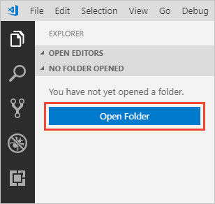 Membuka folder di Visual Studio Code