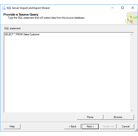 Halaman kueri sumber panduan Impor dan Ekspor