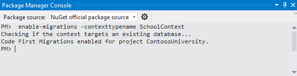 perintah enable-migrations