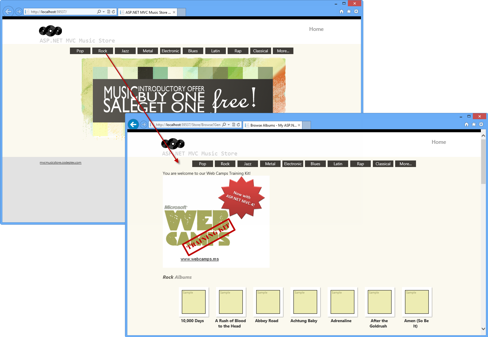MVC Music Store - Lihat Injeksi