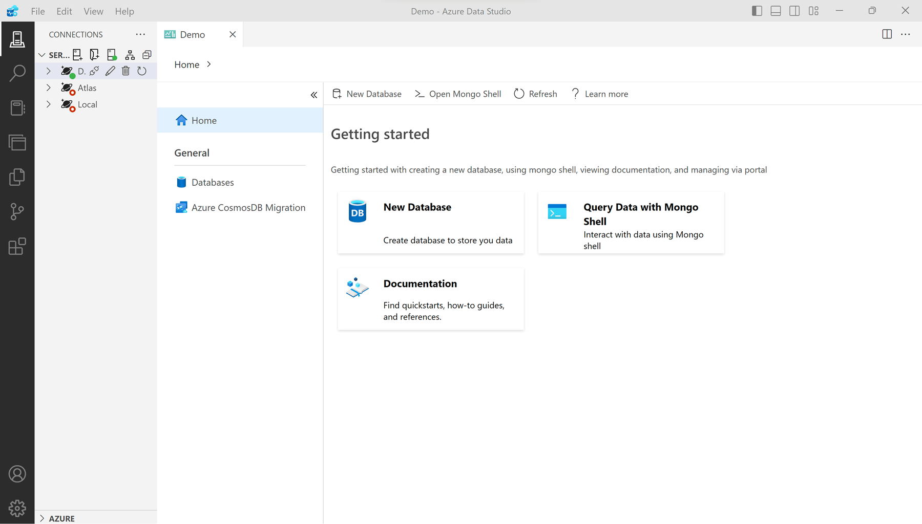 Cuplikan layar database Penilaian Migrasi.