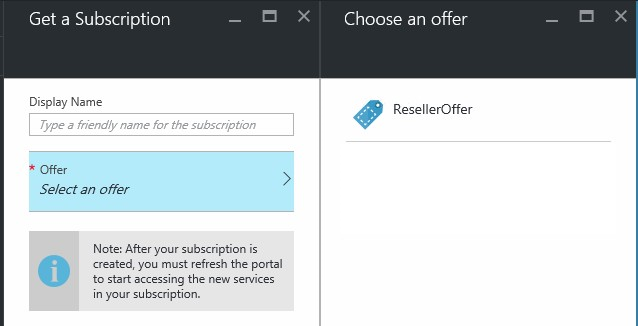 Menampilkan dan memilih penawaran di portal pengguna Azure Stack Hub