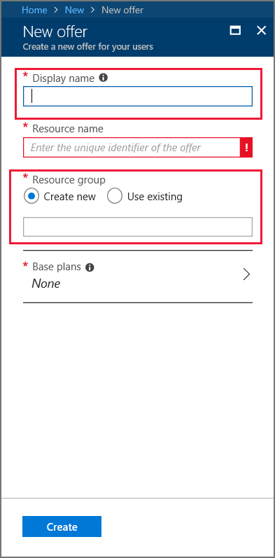 Nama tampilan di portal administrasi Azure Stack Hub