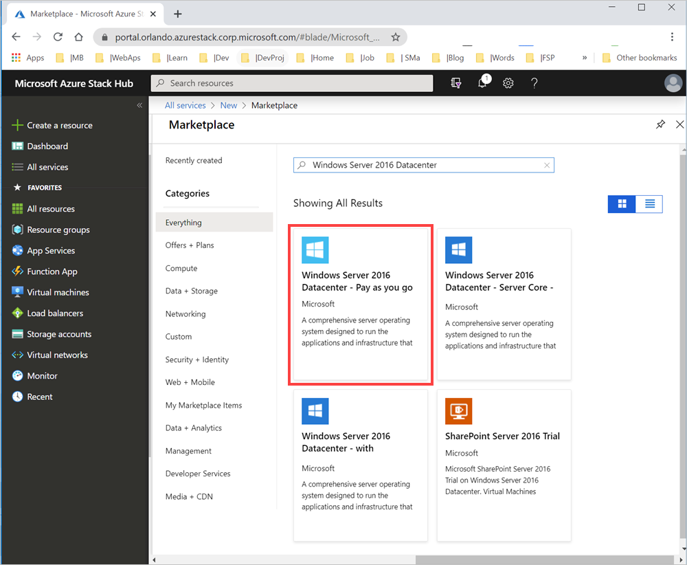 Pusat Data Windows Server 2016 - Bayar sesuai penggunaan