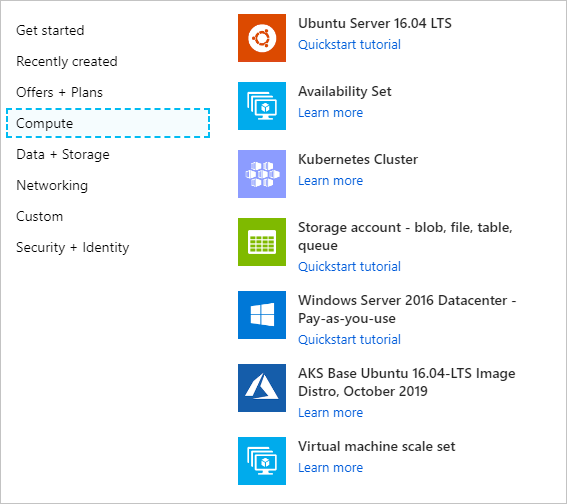 Item Kubernetes di Azure Stack Hub Marketplace