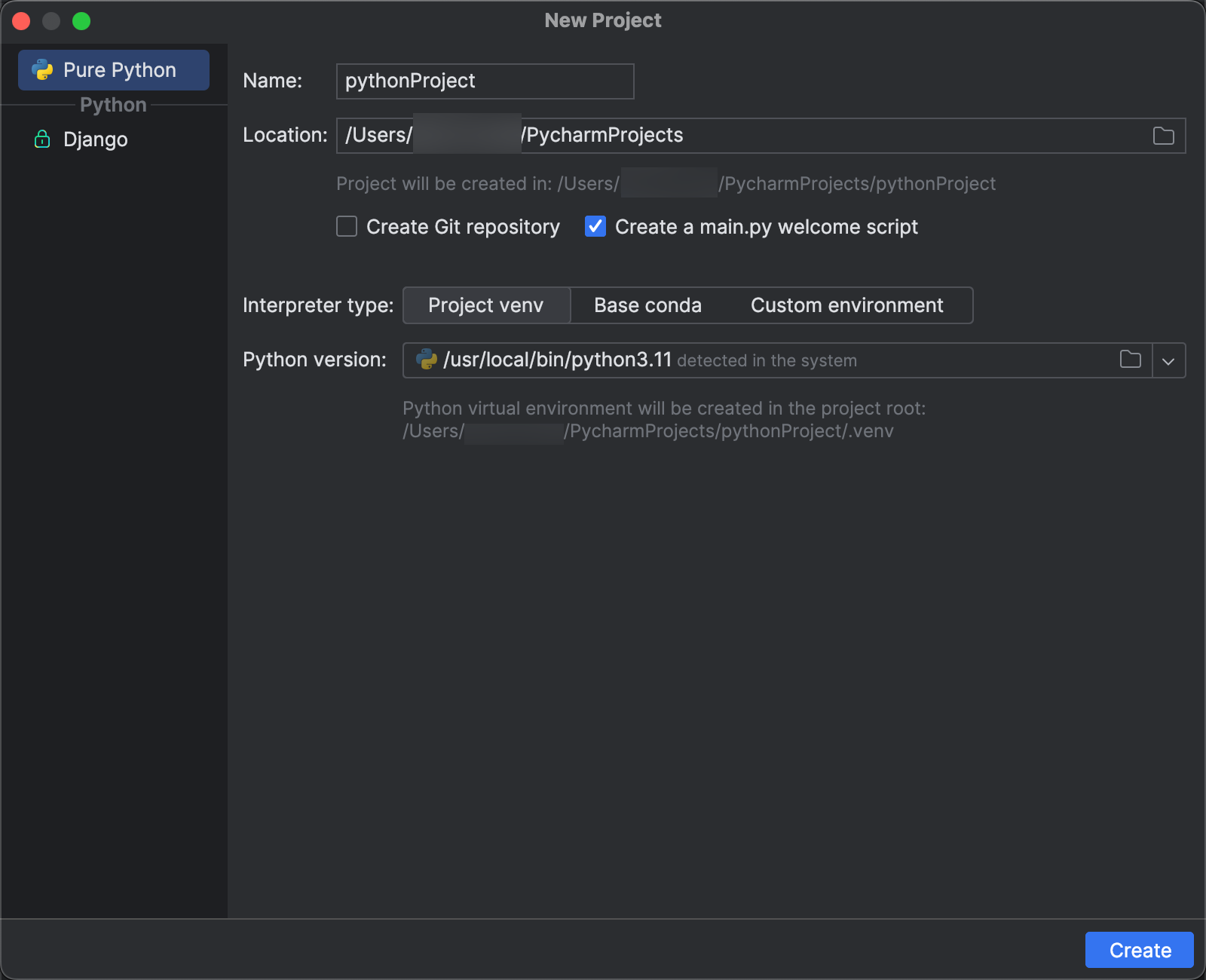 Membuat proyek PyCharm