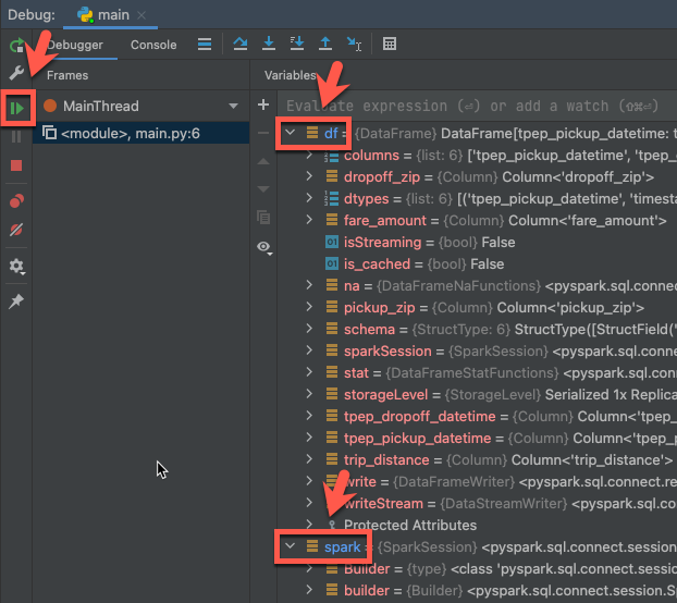 Debug proyek PyCharm