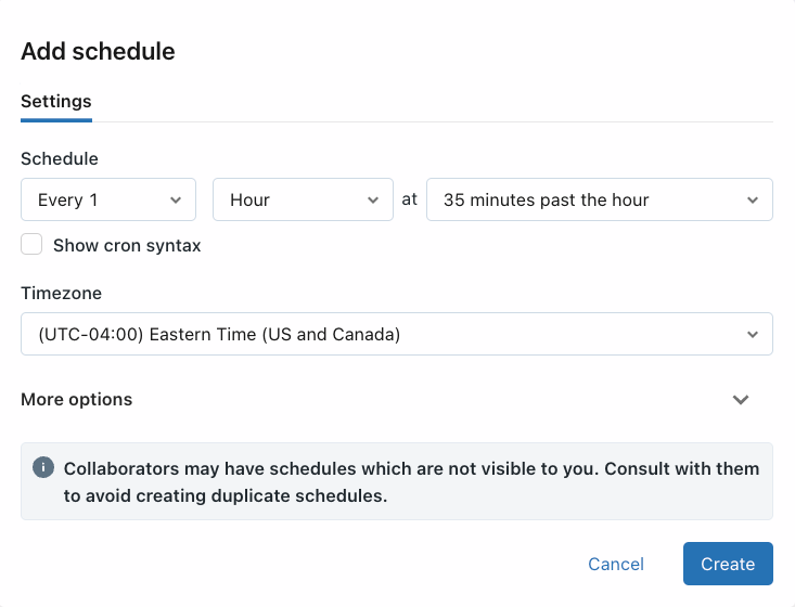 Interval jadwal