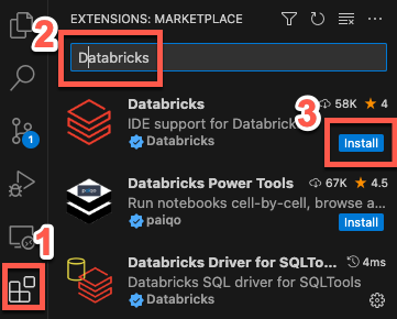 Menginstal ekstensi dari Extensions Marketplace