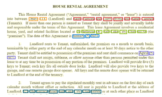 Cuplikan layar analisis model Neural Kustom menggunakan Document Intelligence Studio.