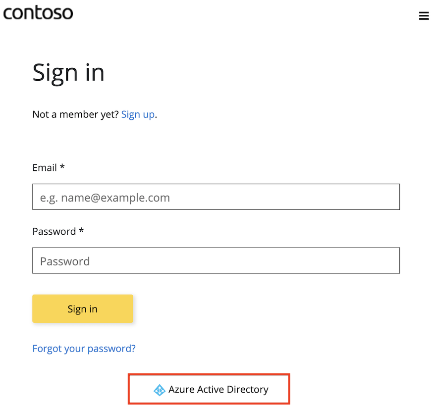 Cuplikan layar memperlihatkan widget OAuth pada portal pengembang.