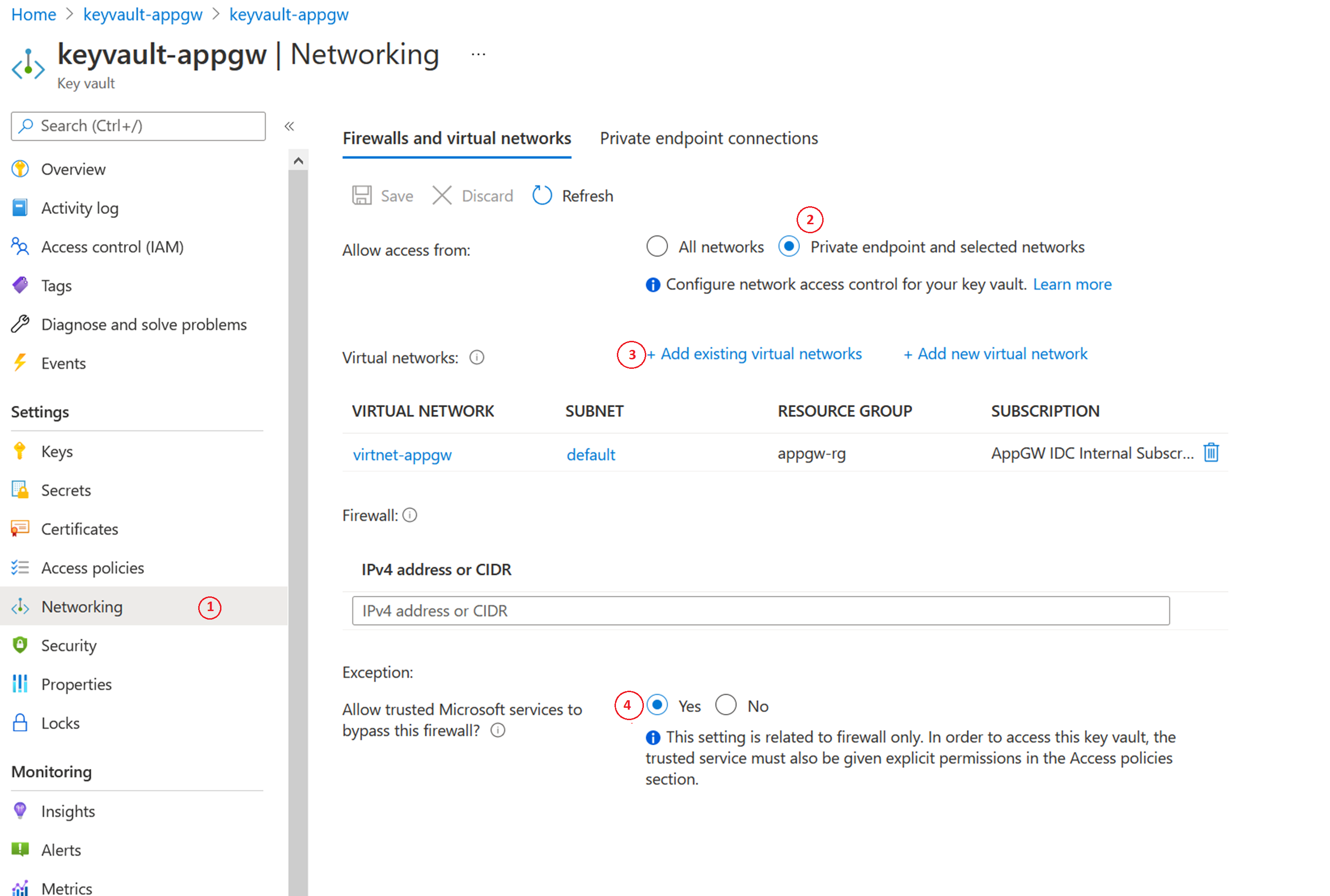 Screenshot that shows how to work around the restricted network error.