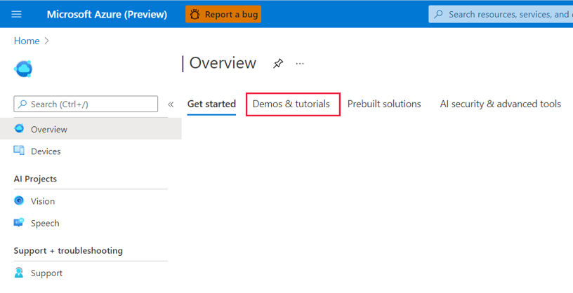 Cuplikan layar halaman beranda portal Microsoft Azure.