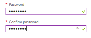 Cuplikan layar elemen UI Microsoft.Common.PasswordBox.