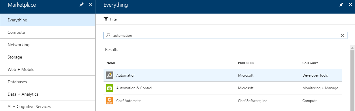 Menambahkan Azure Automation