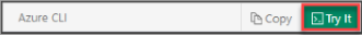 Cuplikan layar yang menunjukkan contoh Try It for Azure Cloud Shell.