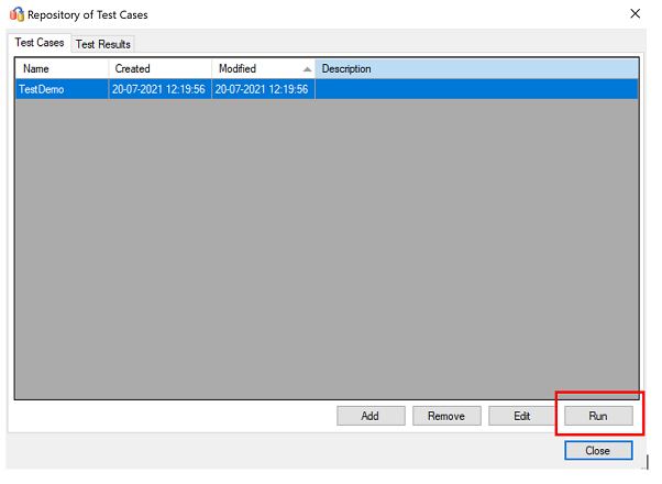Cuplikan layar yang menunjukkan langkah untuk mengulas repositori pengujian.