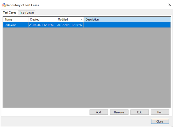 Cuplikan layar yang menunjukkan langkah untuk menguji repositori.