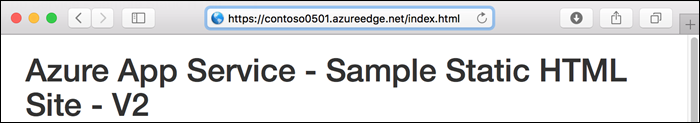 Cuplikan layar V2 dalam judul dalam jaringan pengiriman konten.