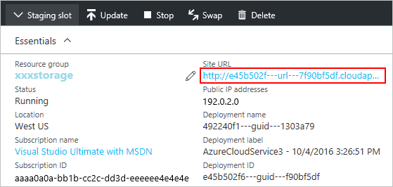 Klik URL Situs