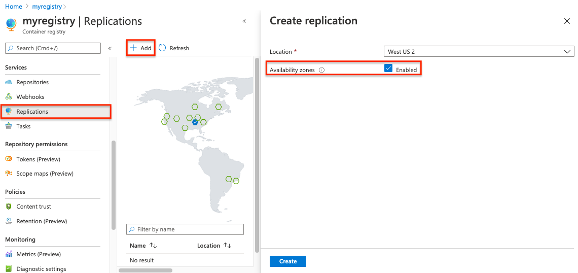 Aktifkan replikasi redundan zona di portal Microsoft Azure
