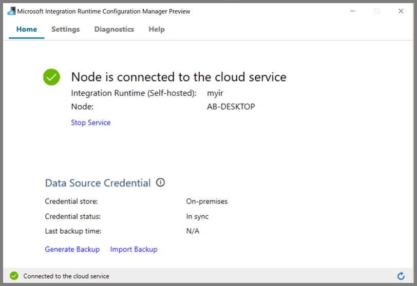 Node tersambung