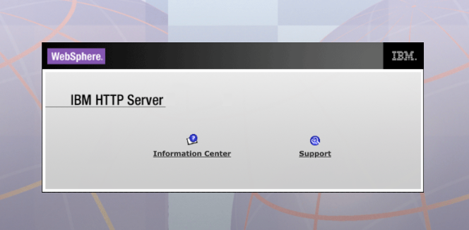 Cuplikan layar halaman Konsol Solusi Terintegrasi IBM WebSphere.