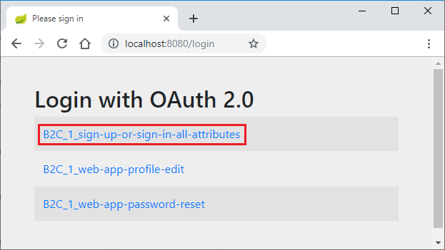 halaman masuk aplikasi Web.