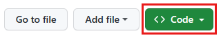cuplikan layar GitHub tombol Codespaces untuk repositori.