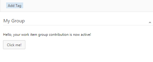 Tangkapan layar yang menunjukkan item bilah alat dalam formulir item kerja.