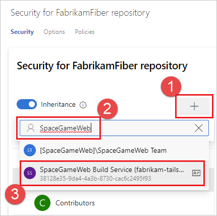 Tambahkan pengguna untuk akses repositori.