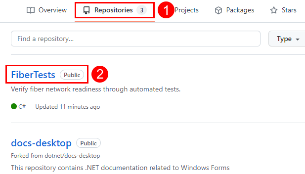 Cuplikan layar halaman repositori di situs GitHub.