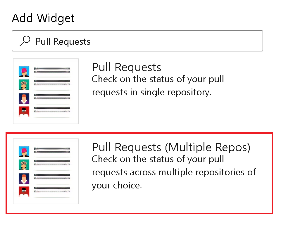 Beberapa widget repositori ke GA