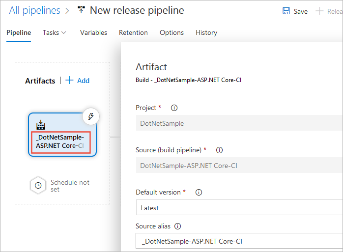 Cuplikan layar memperlihatkan verifikasi artefak build yang ditautkan.