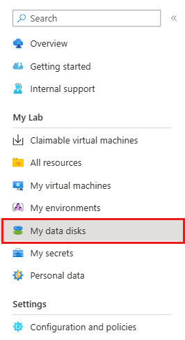 Cuplikan layar memperlihatkan disk data yang tidak diklaim.