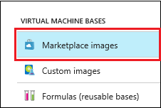 Item menu gambar Marketplace Microsoft Azure