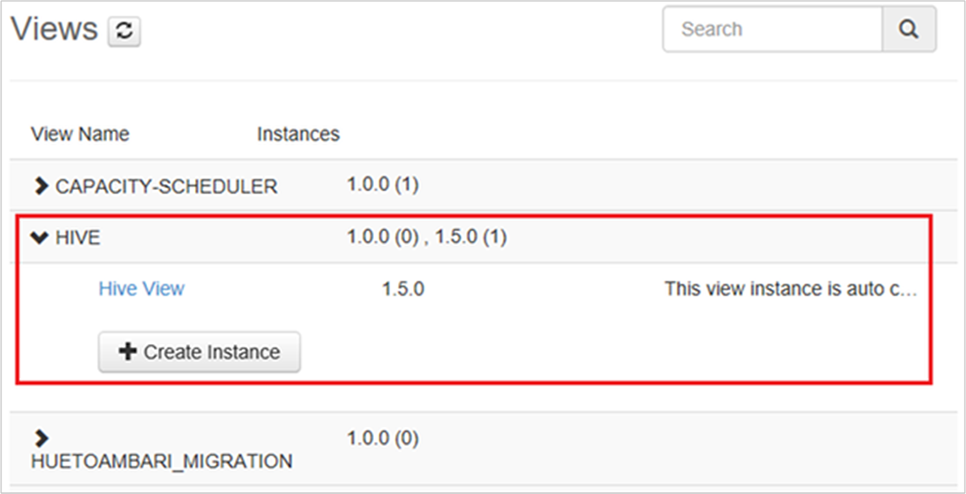 Tampilan Apache Hive UI manajemen ESP HDInsight Ambari.