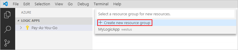 Membuat grup sumber daya Azure baru