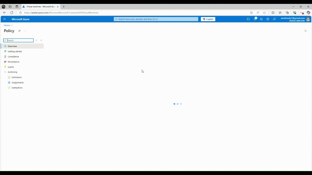 GIF memperlihatkan cara mengatur Kebijakan SSH Terapkan