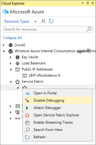 Menonaktifkan debugging jarak jauh