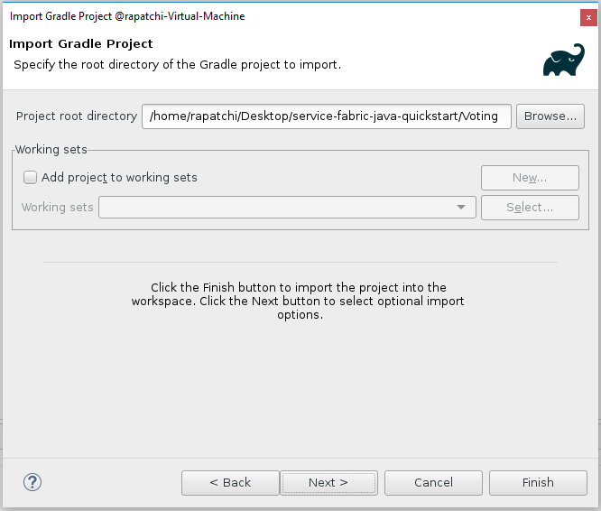 Impor proyek Gradle ke Eclipse