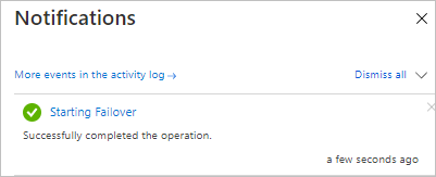Pemberitahuan keberhasilan