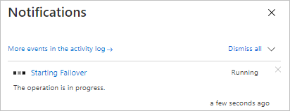 Pemberitahuan kemajuan