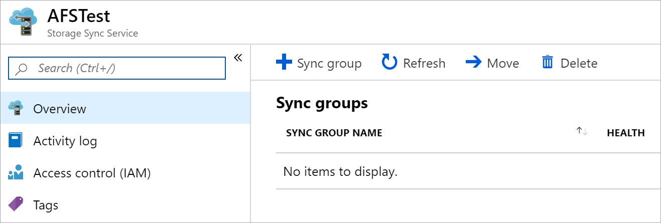 Buat grup sinkronisasi baru di portal Microsoft Azure