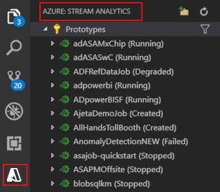 Buka Penjelajah Azure Stream Analytics