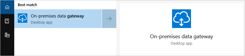 Cari Aplikasi gateway data lokal.