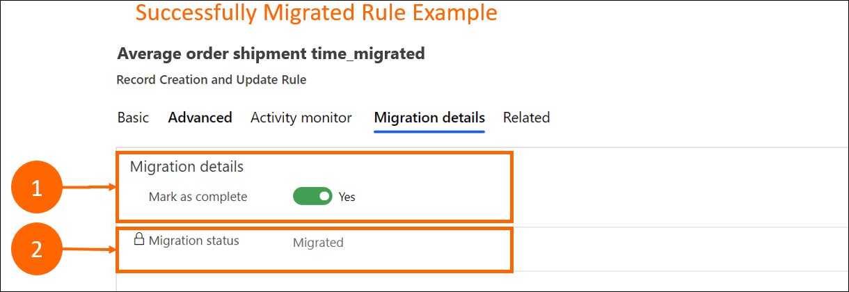 Alat migrasi-langkah 6-status migrasi.
